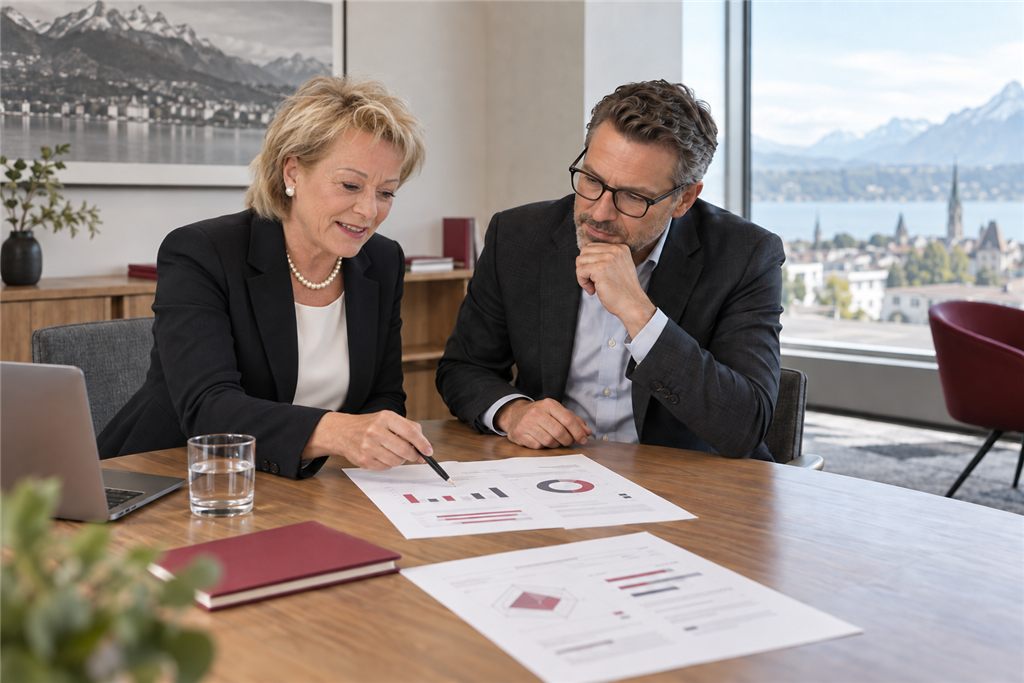 Gabriele Trachsel in einer Beratungssituation
